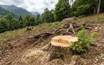 Dessouchage : faut-il vraiment enlever la souche après abattage ?