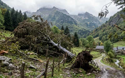 Arbre tombé après tempête dans les Pyrénées : que faire ?